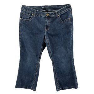 Lane Bryant Bootcut Genius Fit Jeans Womens Blue Stretch Denim Size 18 Short
